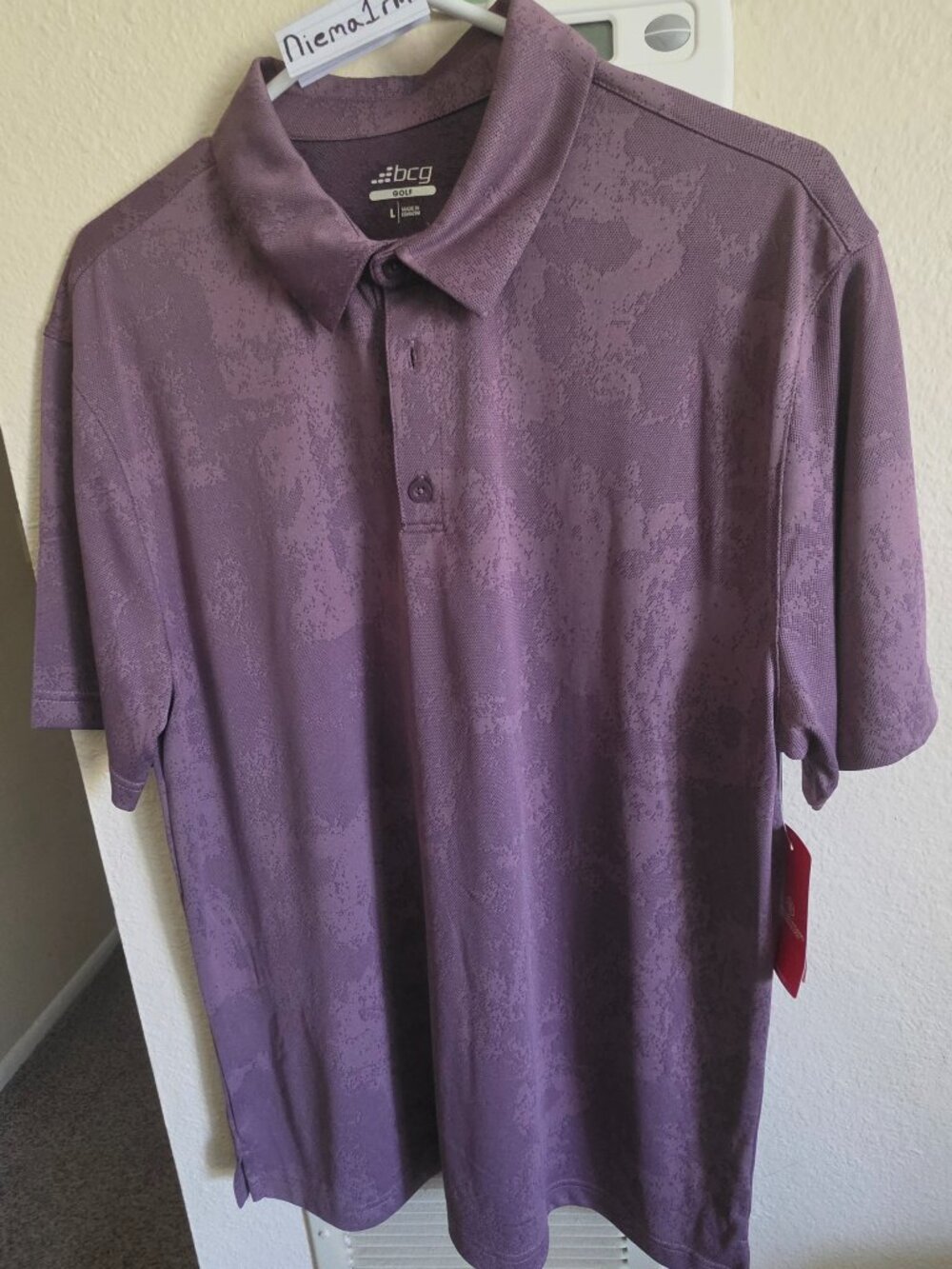 New With Tags Men's BCG Golf Camo Short Sleeve Polo Shirt